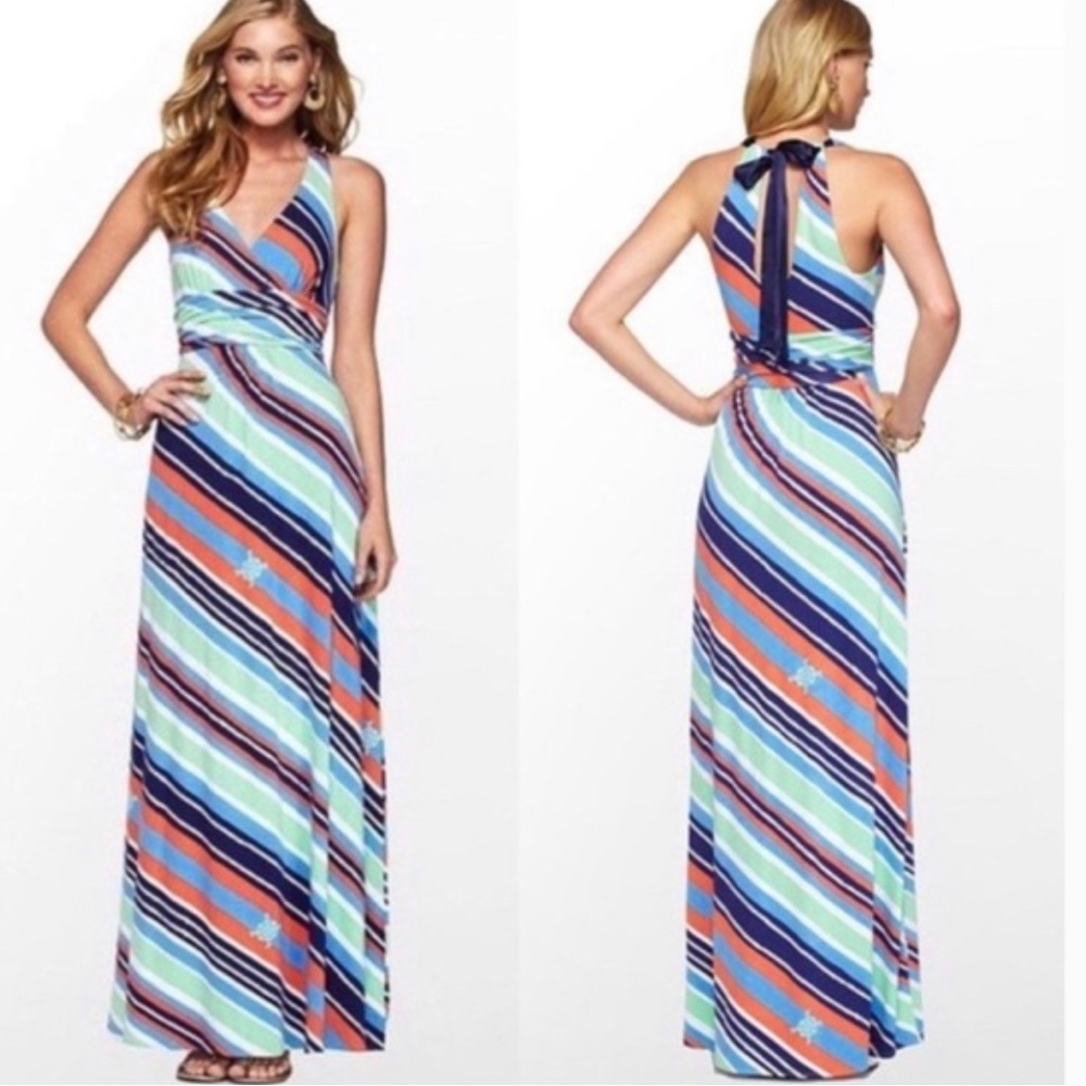 Lilly Pulitzer nautical maxi dress